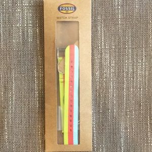 Fossil 18mm Striped Field Watch Strap